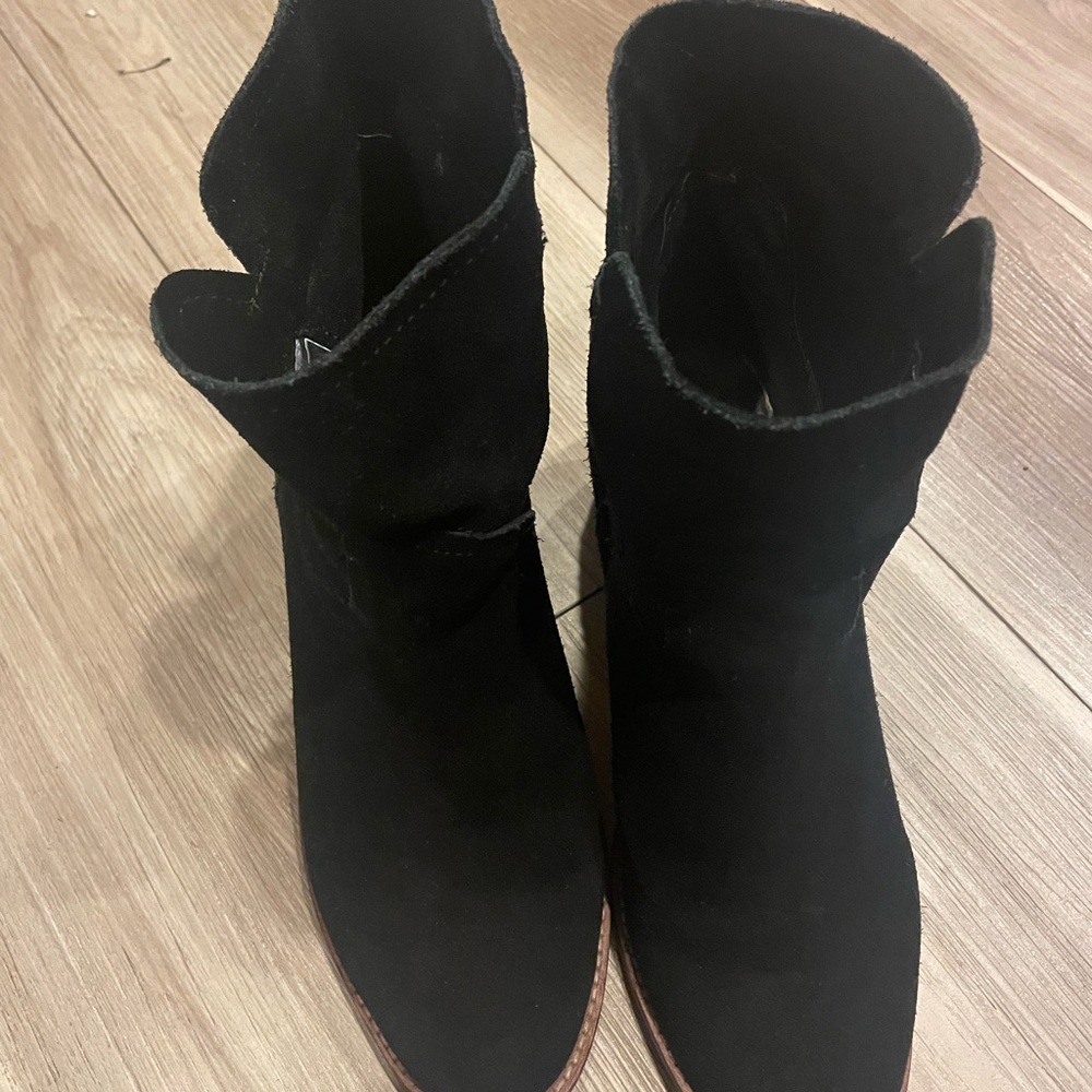Dolce Vita Black Suede Ankle Booties
